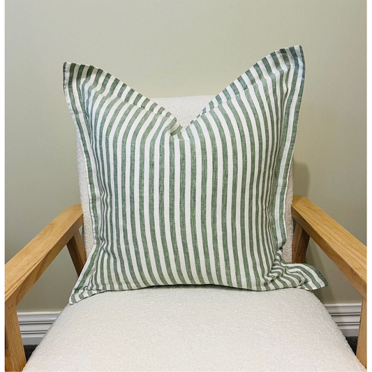 Linen Cushion Cover | Celtic Stripe | 50 x 50 with Flange