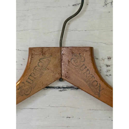 Vintage Burtons Outfitters Advertising Coat Hanger – Warragul, Victoria