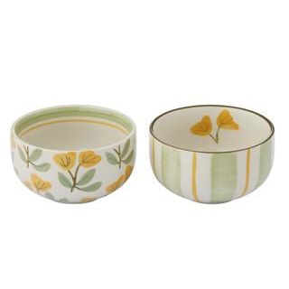 Handmade Ceramic Bowl Set | Set of 2 Small Serving Bowls