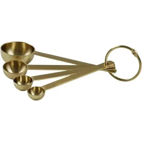 Gold Stainless Steel Measuring Spoons | Kitchen Measuring Spoon Set