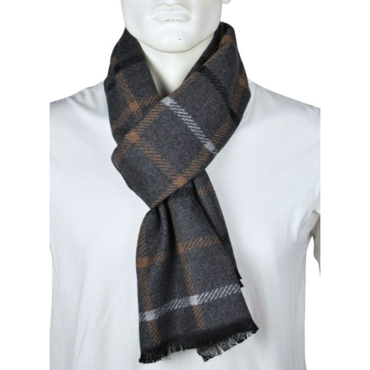 Scarf | Reversible | Plaid Check Camel