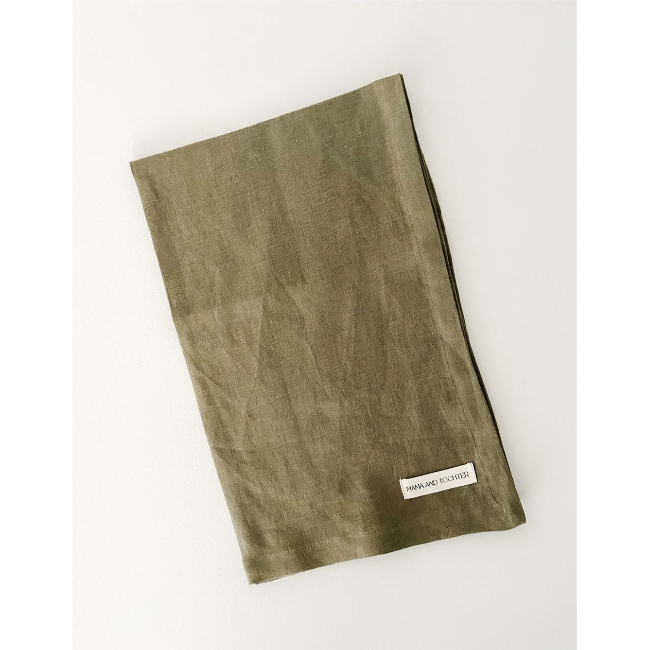 French Linen Tea Towel | Olive