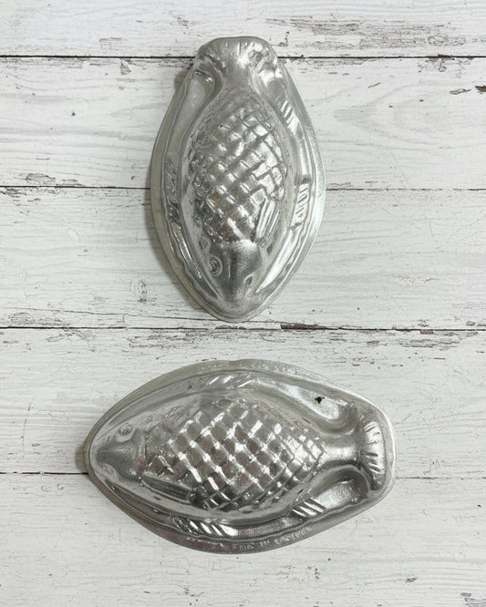 Nutbrown Tin Baking Mould Set | 2 Rabbits & 2 Fish | Made in England