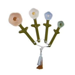 Lulu Ceramic Flower Measuring Spoons | Pastel Kitchen Measuring Set