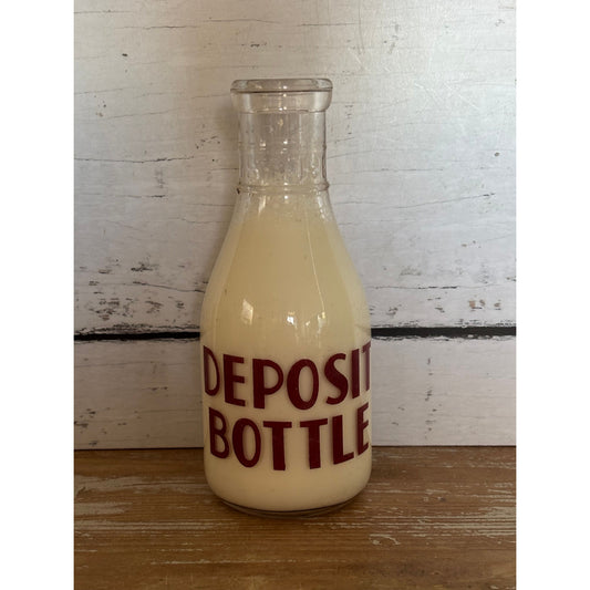 Antique E. Schwenk Dairy Milk Bottle USA Vintage Glass Bottle