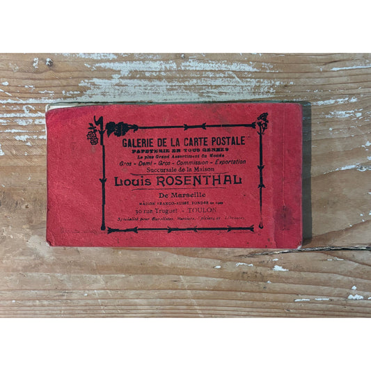Vintage 1916 Souvenir de Marseille Postcard Book with 24 Cards