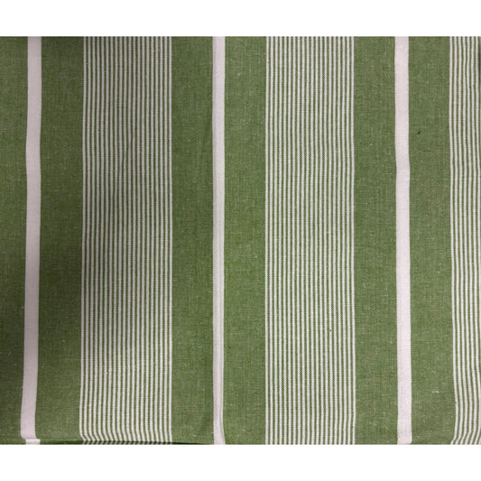 Apple Green Stripe Cotton Tea Towel 50 x 70 cm
