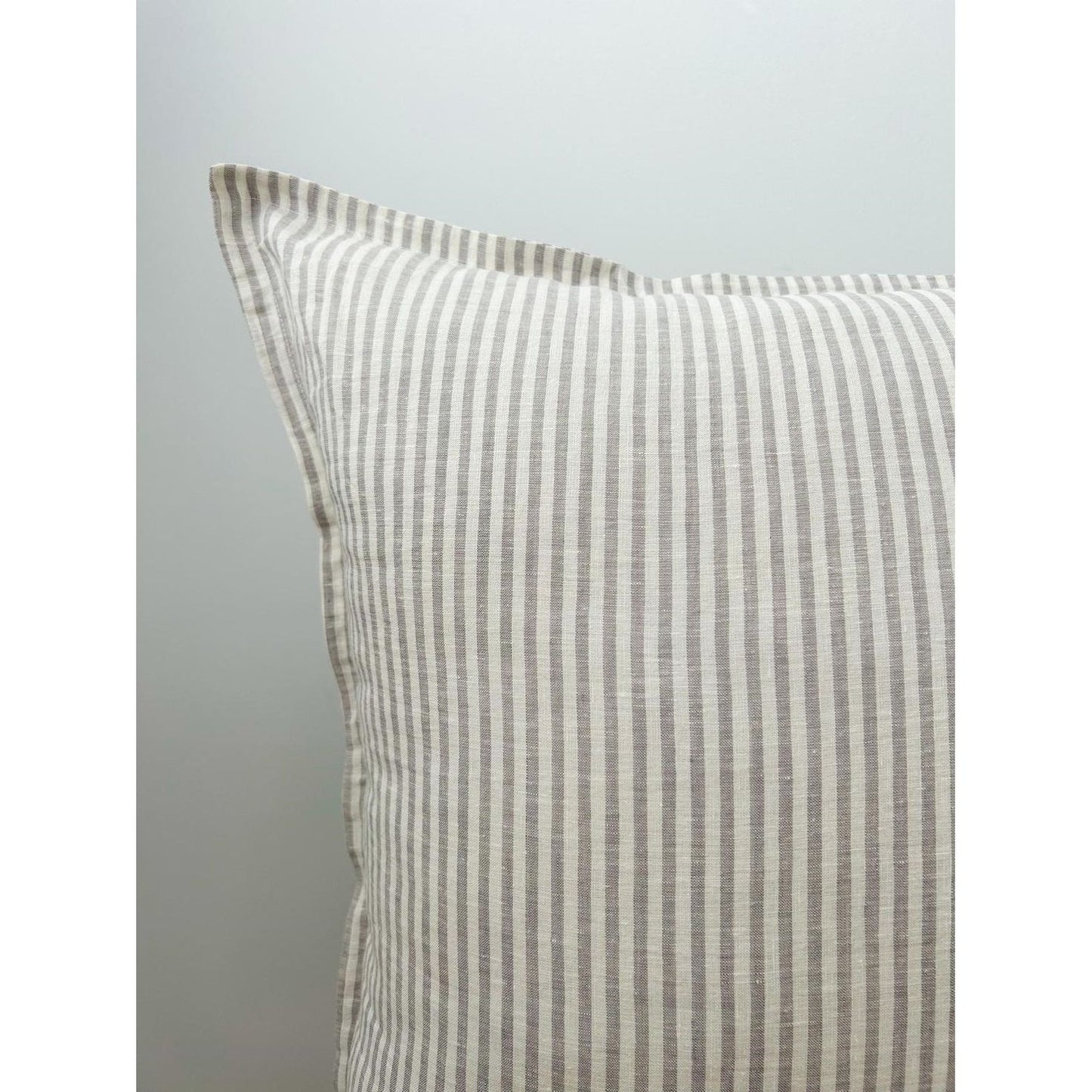 Euro Cushion Cover | Grey Stripe | 65 x 65