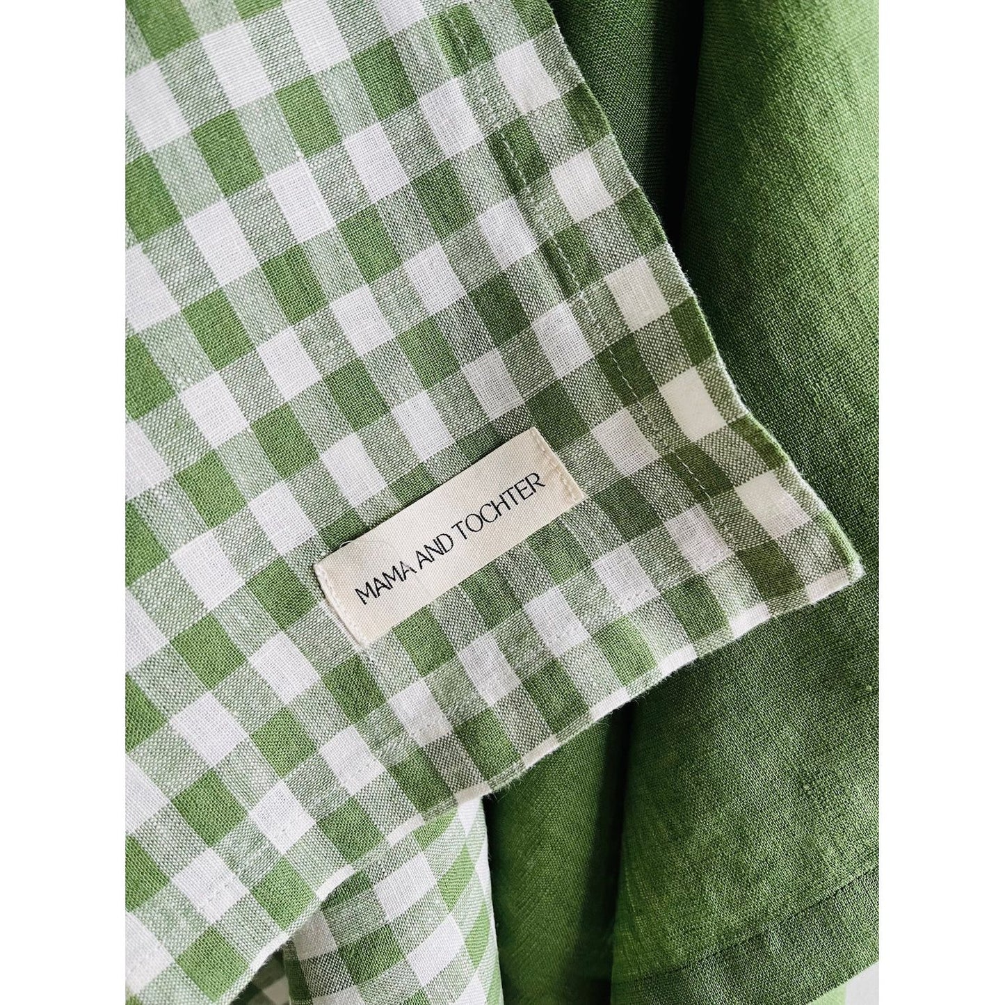 French Linen Tea Towel | Celtic Gingham
