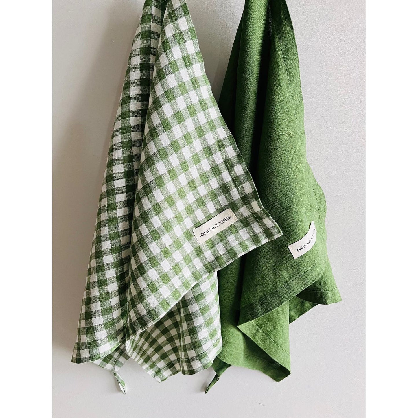 French Linen Tea Towel | Celtic Gingham