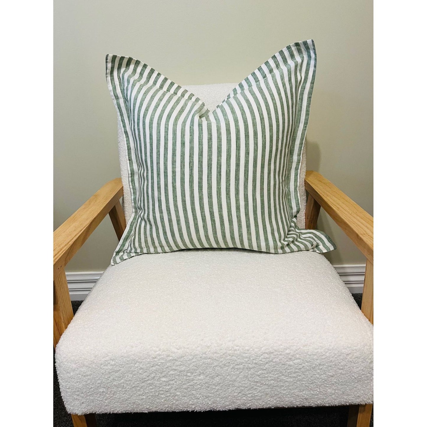 Linen Cushion Cover | Celtic Stripe | 50 x 50 with Flange