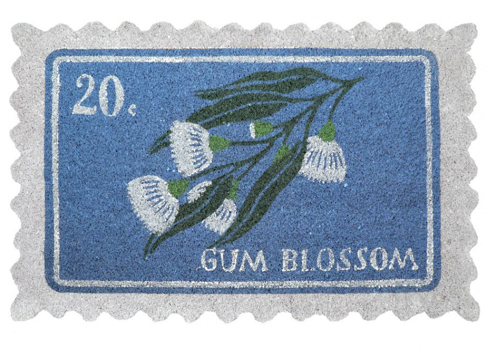 Australian Gum Blossom Coir Doormat | 50 x 80cm Floral Mat