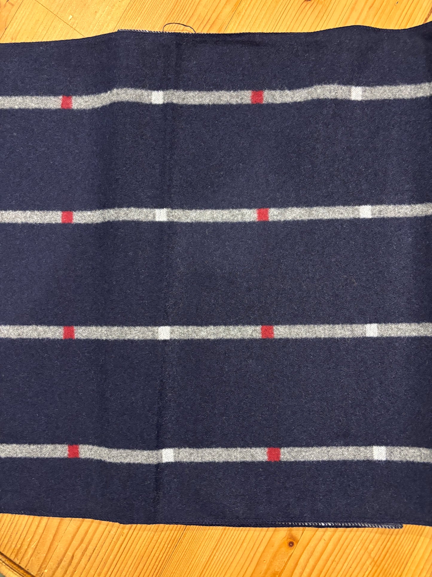 Reversible Plaid Check Navy Scarf – Soft Viscose Knit Wrap