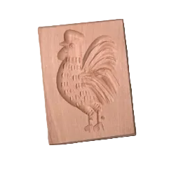 German Pearwood Biscuit Mould – Assorted Traditional Designs 7cm