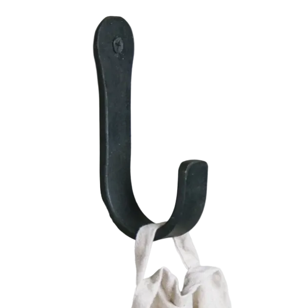 Round Coat Hook | Black