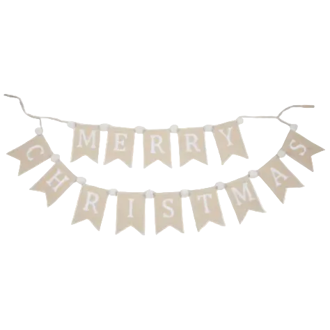 Linen Christmas Bunting | 150cm