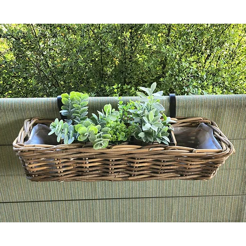 Rattan Balcony Basket