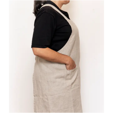 Linen Apron | Cross Back