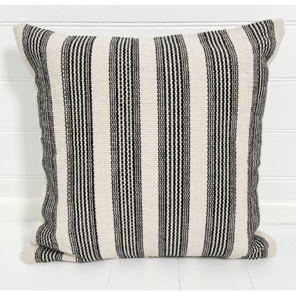 Outdoor Cushion Cover | Black Stripe