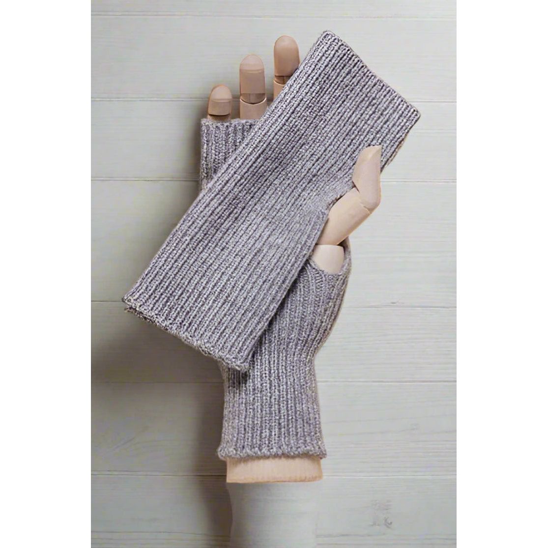Rib Knit Fingerless Gloves | Greymarle