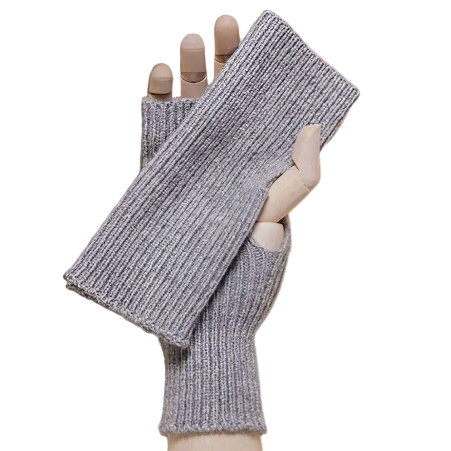 Rib Knit Fingerless Gloves | Greymarle