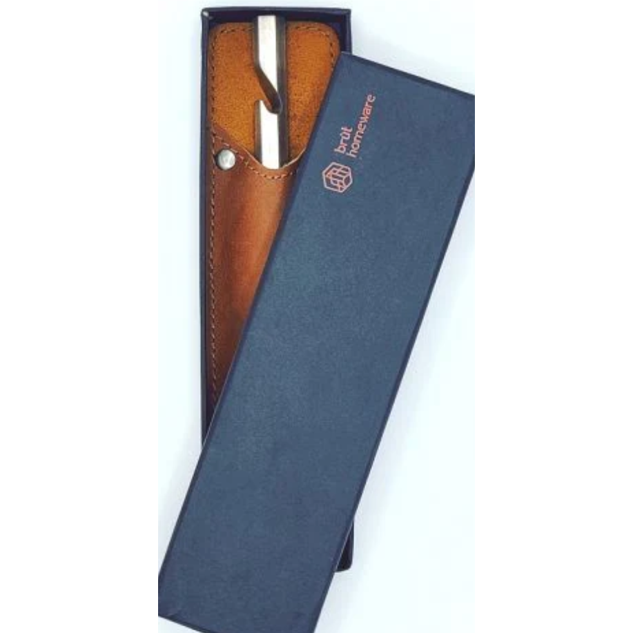 Bottle Opener with Leather Sleeve