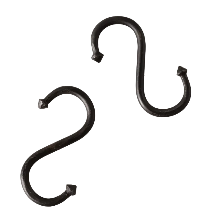 S Hook | Black Iron | Medium