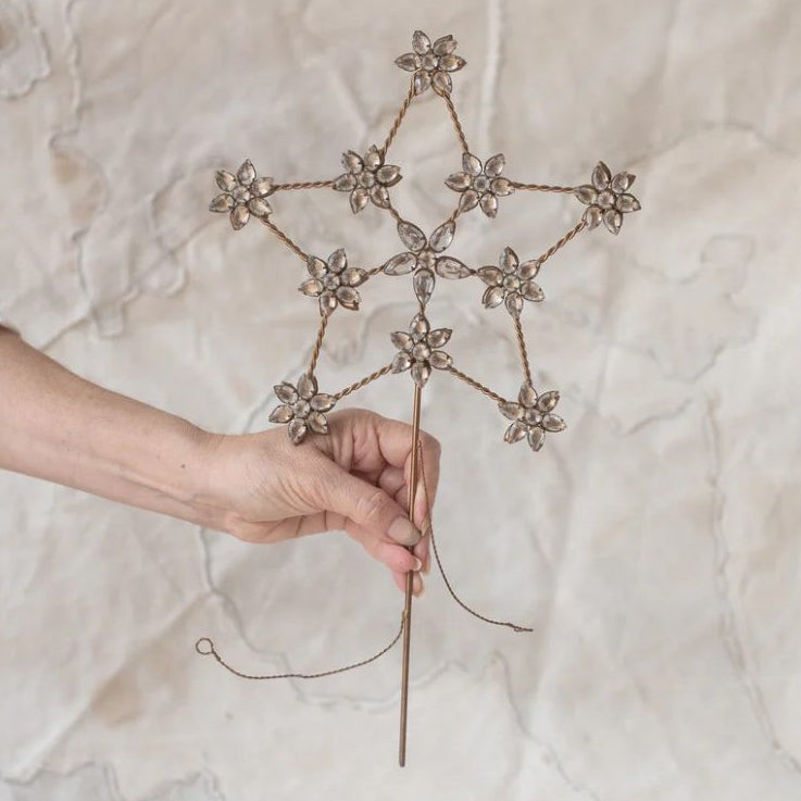 Jewelled Christmas Tree Topper | 23cm