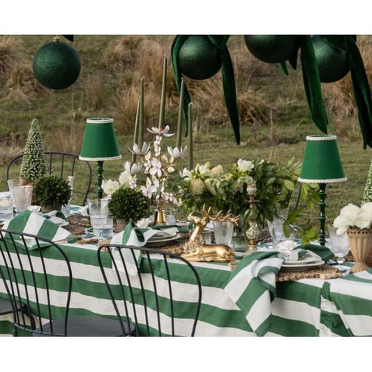 Lamp Shade | Verdant Green Braided Trim