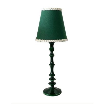 Lamp Shade | Verdant Green Braided Trim