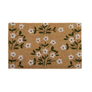 Fleur PVC Backed Coir Door Mat 50cm x 80cm
