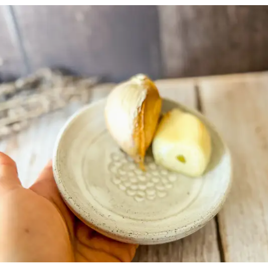 Handmade Ceramic Garlic Grater