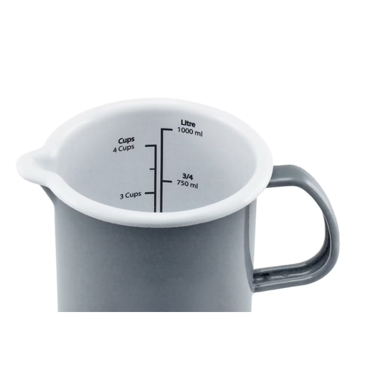 Falcon Ware Enamel Measuring Jug 1L – Grey