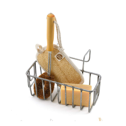 Galvanised Iron Soap Caddy | Hanging Sink & Bath Soap Holder