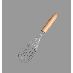 Flat Head Whisk | German Made Stainless Steel & Beechwood 26cm
