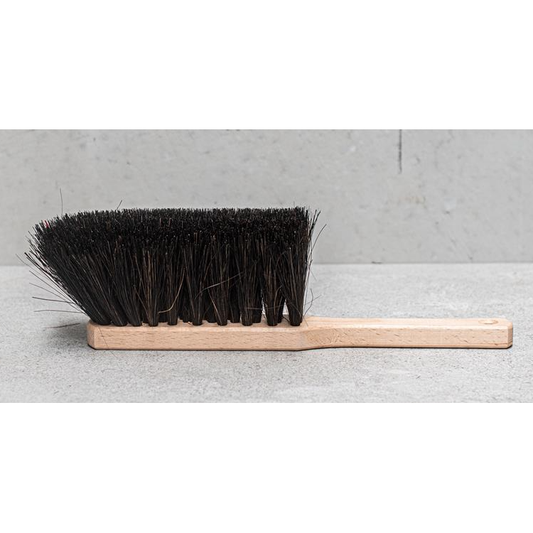 White Metal Dustpan and Brush Set