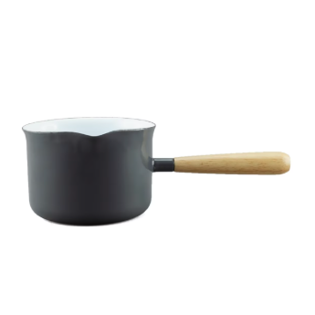 Falcon Enamel Butter Warmer | 650ml Saucepan with Timber Handle