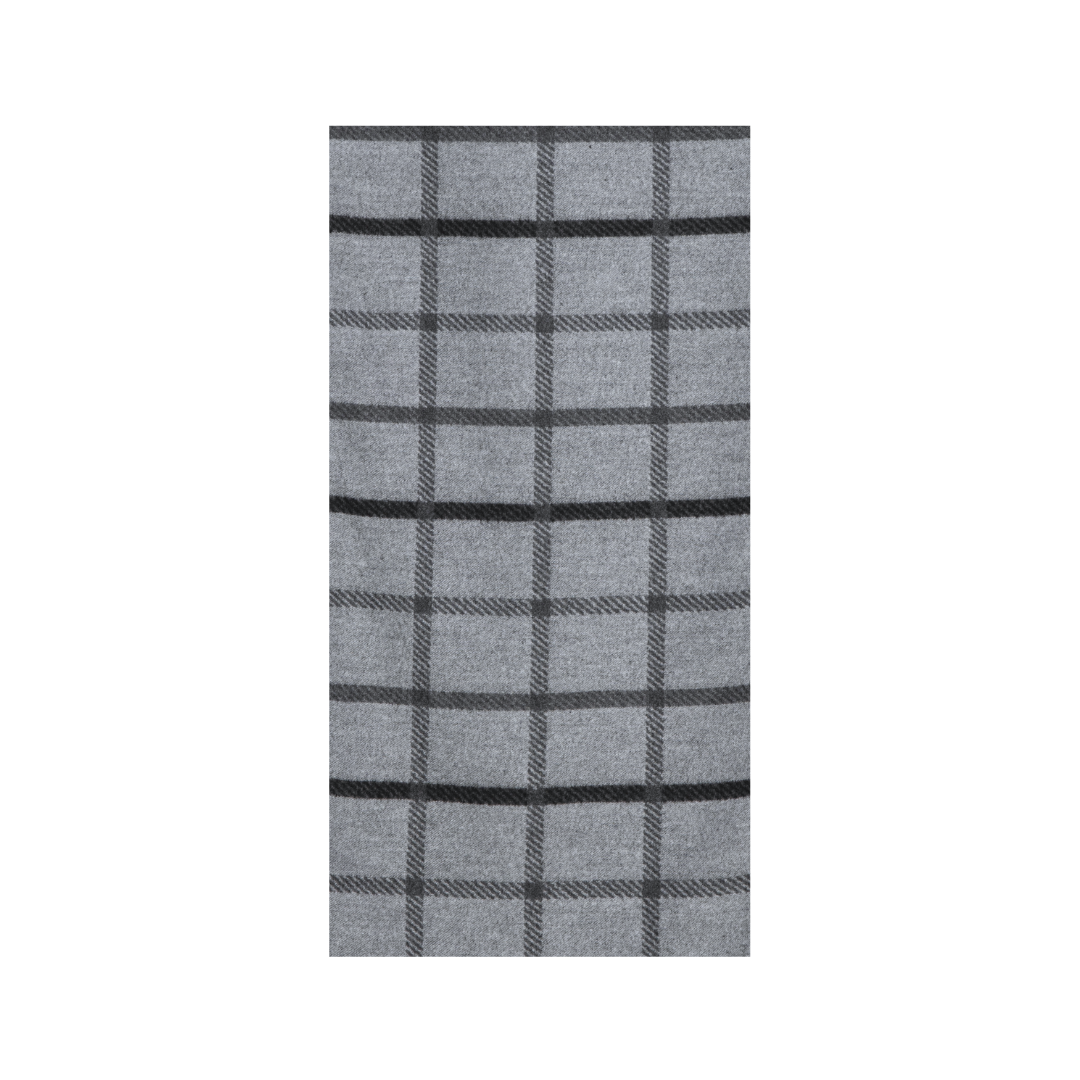 Scarf | Reversible | Plaid Check Grey