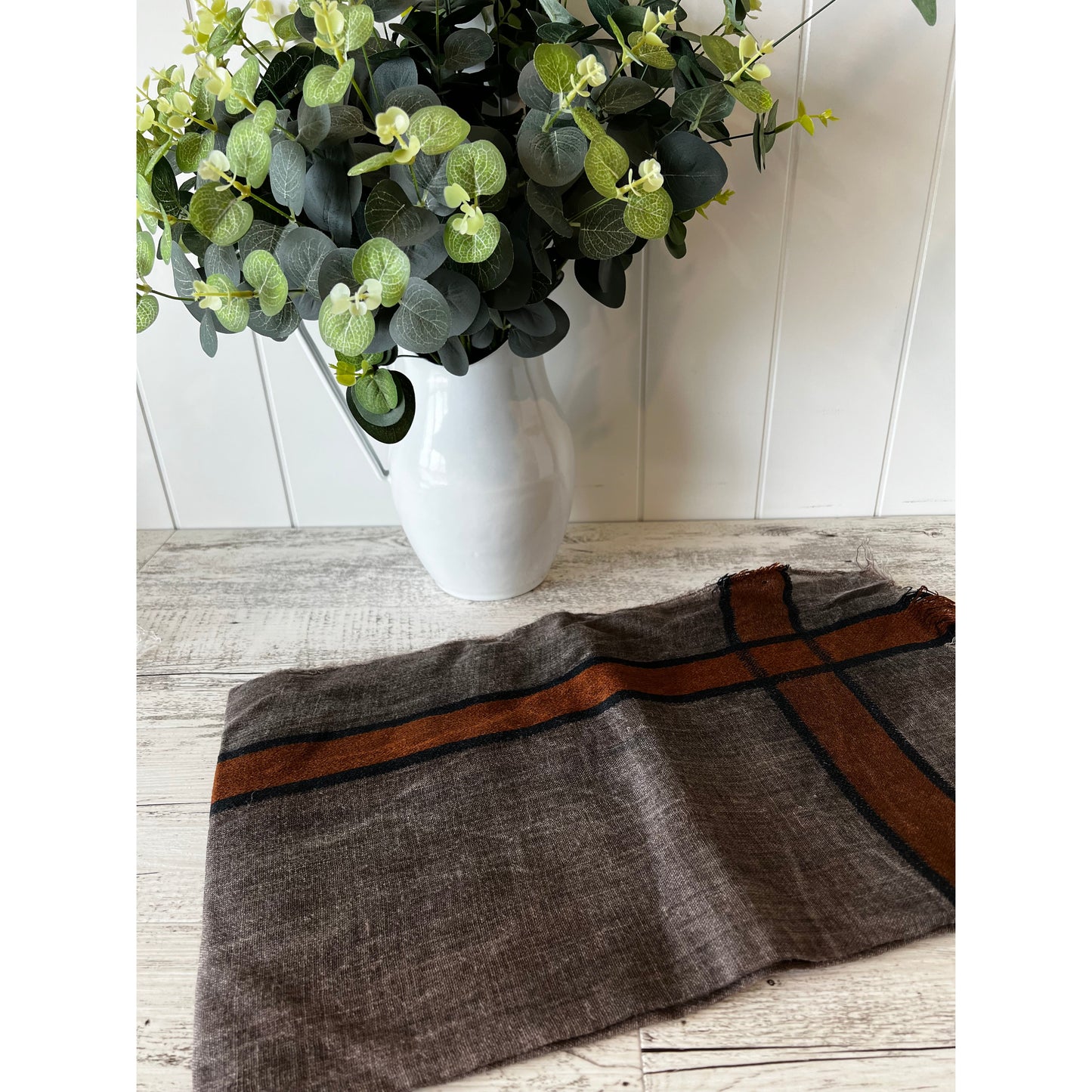 Lightweight Wool Blend Scarf Shawl – Soft Wrap 200x60cm