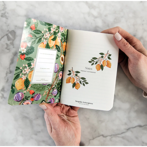 Pocket Notebooks | Set of 2 | Fruit