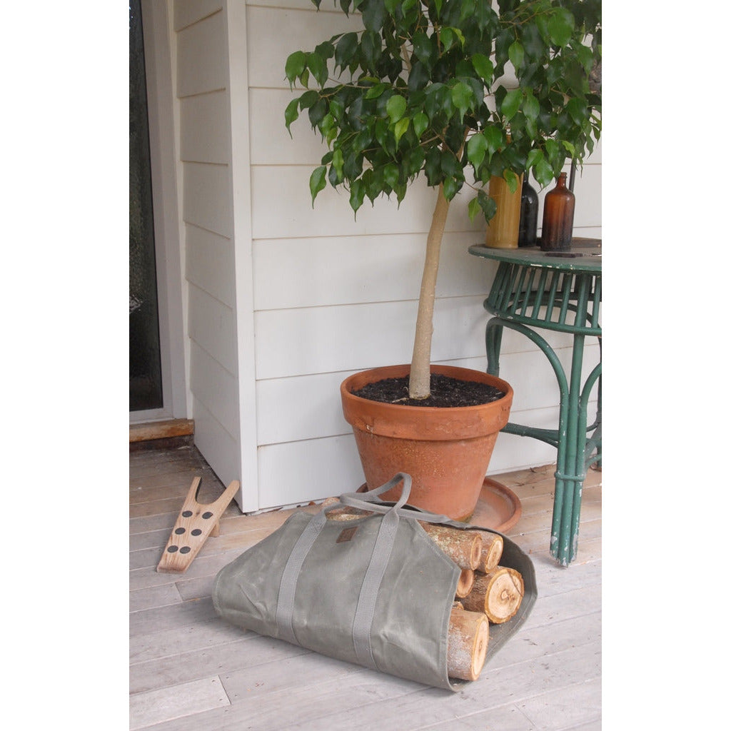Log Carrier | Waxed Canvas