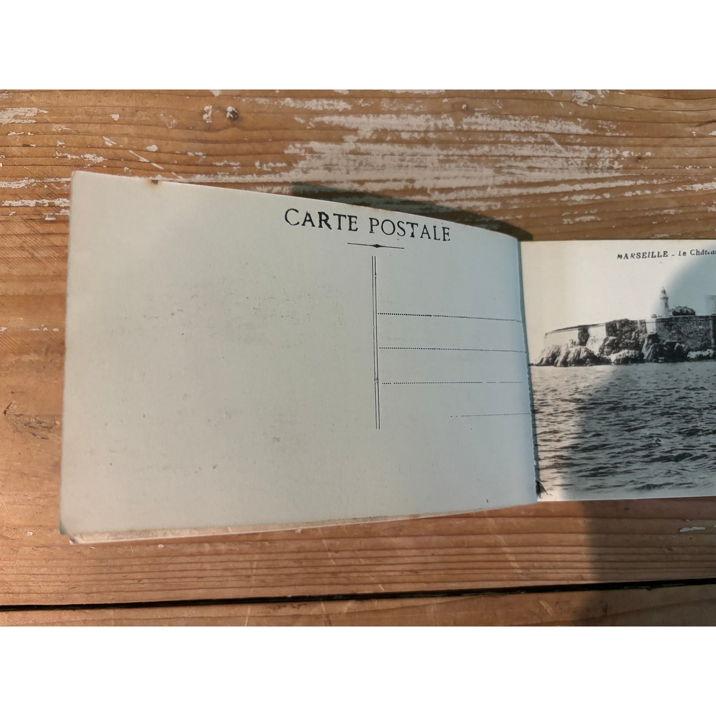 Vintage 1916 Souvenir de Marseille Postcard Book with 24 Cards