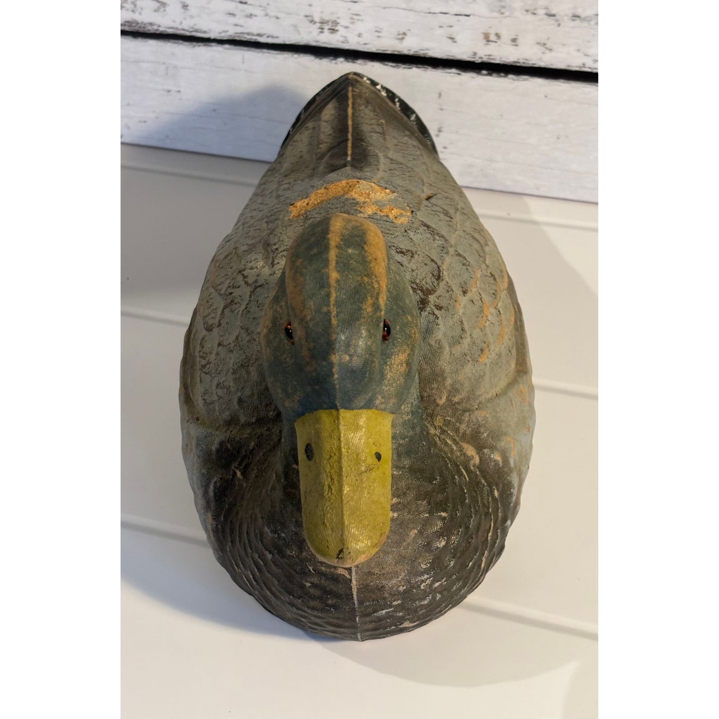 Vintage American Papier-Mâché Mallard Decoy Duck