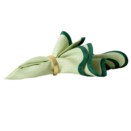 Scallop Napkins | Set of 2 | Kiwi-Lime