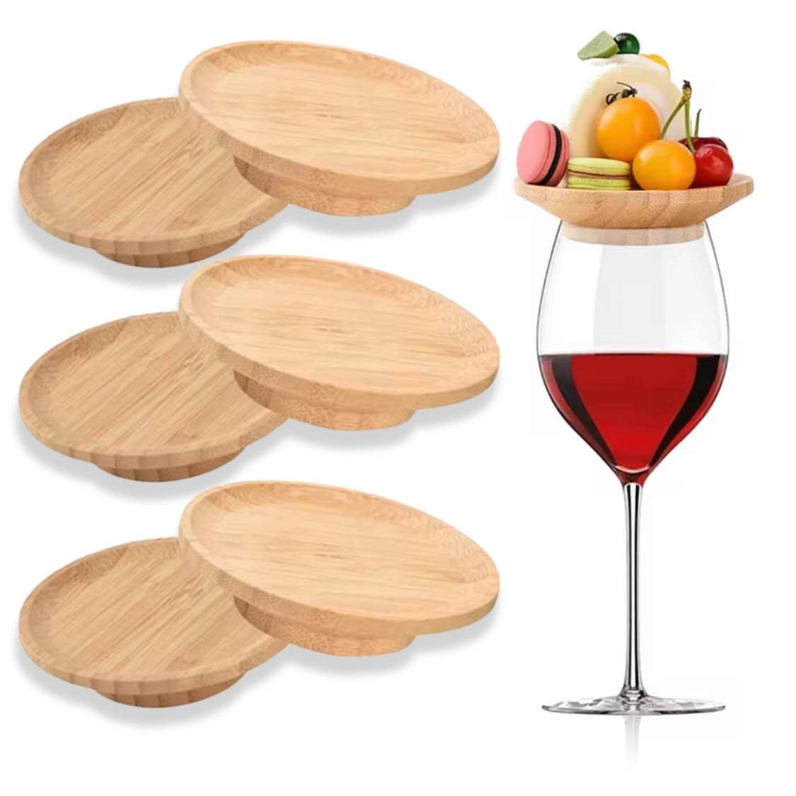 Bamboo Serve and Sip Boards | Glass Top Grazing Board Set