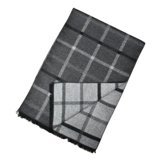 Scarf | Reversible | Plaid Check Grey