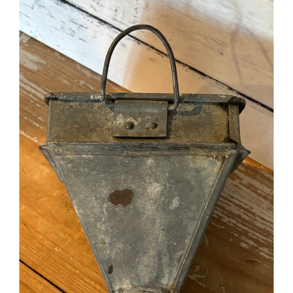 Vintage Galvanised Metal Funnel Wall Storage Holder 24cm