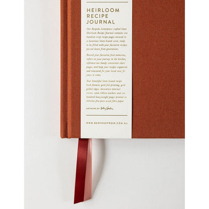 Heirloom Recipe Journal | Rust