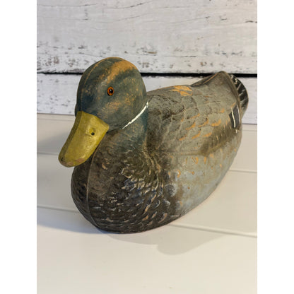 Vintage American Papier-Mâché Mallard Decoy Duck