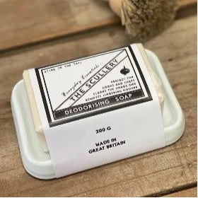 Deodorising Soap on Enamel Dish